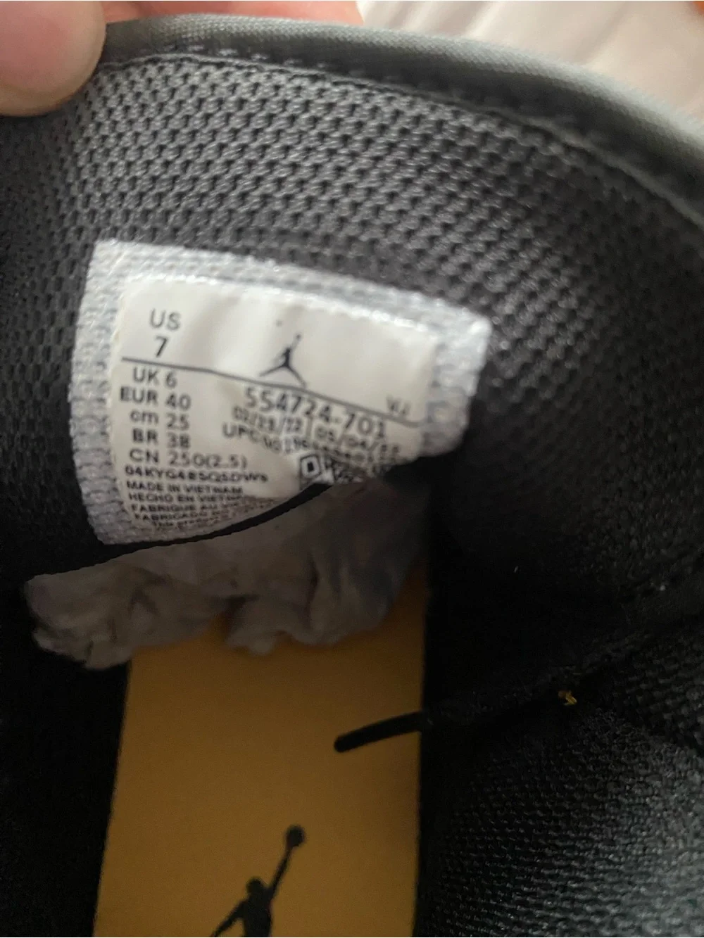 Jordan High-Top Sneakers in Black and Yellow